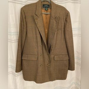 Lauren Ralph Lauren Houndstooth/tweed blazer
